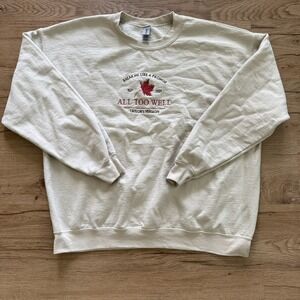 Taylor Swift All Too Well Sweatshirt Size XL Tan Pullover Crewneck